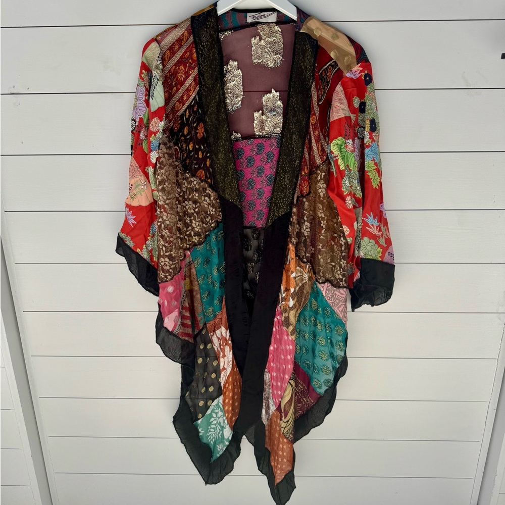 Kimono Made In India Private Label Artsilk Multic… - image 4